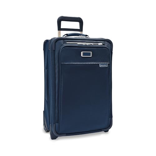 Briggs & Riley Baseline Essential 2-Wheel Softside Carry-On, Navy - color: Navy, size: 22" Carry-On