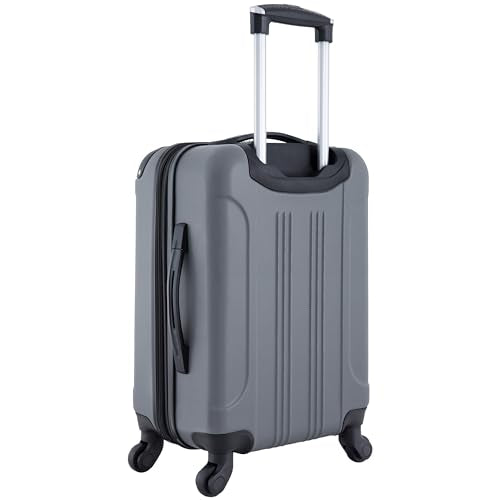 Travelers Club Chicago Hardside Expandable Spinner Luggage, Charcoal, 20"(22in with wheels) Carry-On - color: Charcoal, size: 1-Piece (22" Carry-On)