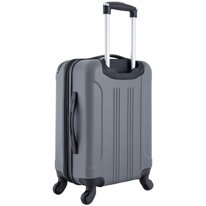 Travelers Club Chicago Hardside Expandable Spinner Luggage, Charcoal, 20"(22in with wheels) Carry-On - color: Charcoal, size: 1-Piece (22" Carry-On)