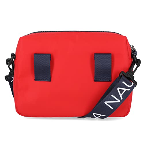 Nautica Nylon Bean crossbody/Belt Bag adjustable shoulder strap - color: Red