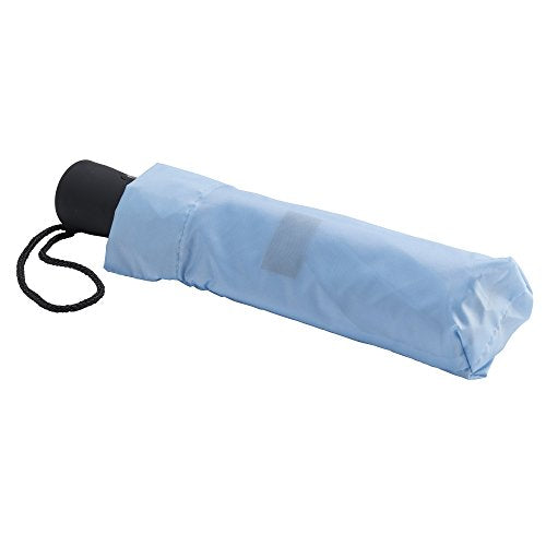 Lewis N. Clark Travel Umbrella: Windproof & Water Repellent Fabric Automatic Open Close - color: Blue