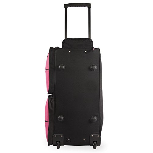 Pacific Coast Unisex 30' Large Rolling Duffel Bag, Pink,One Size - color: Pink