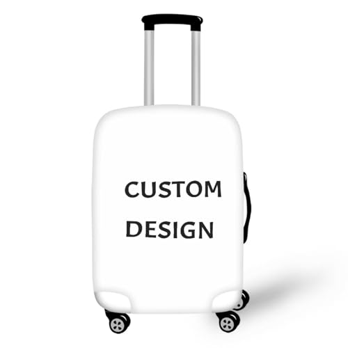 BIGCARJOB Custom Design Elastic Luggage Cover Personality Suitcase Cover for 26-28inch - color: 1 Customize, size: L(26"-28"cover)