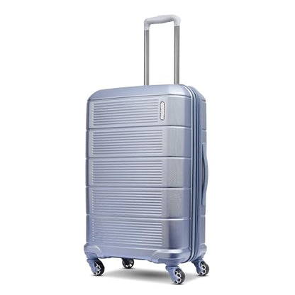 American Tourister Stratum 2.0 Expandable Hardside Luggage with Spinner Wheels, 24" SPINNER, Slate Blue - color: Slate Blue, size: 24-Inch Checked-Medium