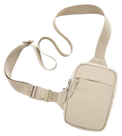 Travel Sling Bag for Men & Women, Anti-Theft RFID Blocking Crossbody Bags - color: Beige 2.0 Standard