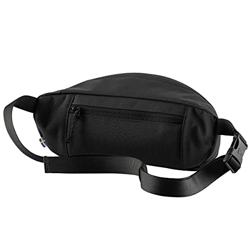 Fjällräven Ulvo Hip Pack Medium - Waterproof Bergshell Fabric, Durable Storage, Adjustable Belt- Hiking, Travel - color: Black