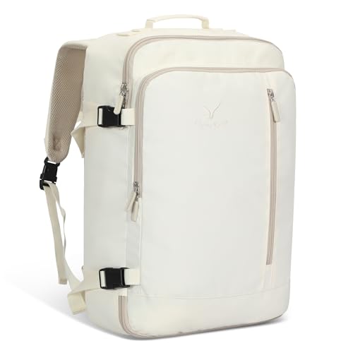 Hynes Eagle 38L Flight Approved Backpack Carry On Travel Bag for Men Women - color: Beige