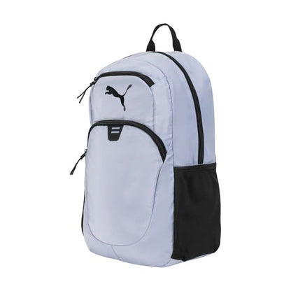 PUMA Women's Poppy Backpack in Memory Cloth with Laptop Sleeve, Luggage Strap & Water Bottle Pockets - color: Cool Weather