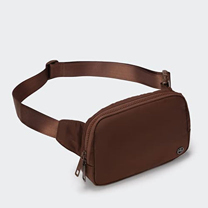 Pander Belt Bag Large 2L, Nylon Fanny Pack Purse for Women and Men with Adjustable Strap - color: Coca Mocha