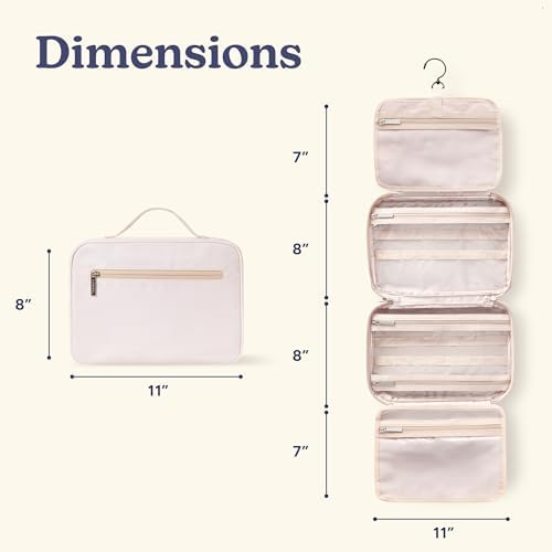 VANDEL Waterproof Hanging Toiletry Bag [TSA-Approved] Cosmet Travel Bag - color: Sand