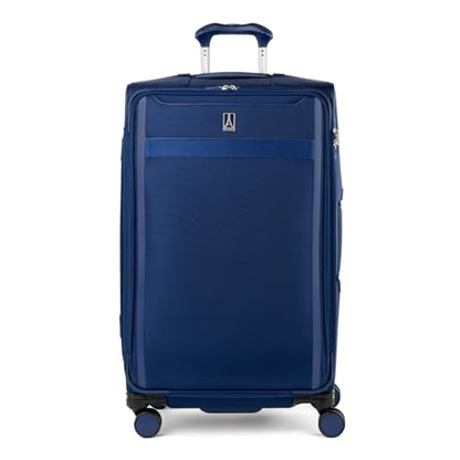 Travelpro VersaPack+ Softside Checked Luggage Suitcase, Navy Blue, 29-Inch - color: Estate Blue, size: Checked Large