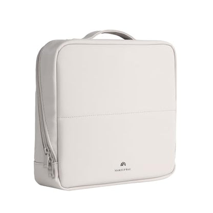 Foldable Magnetic Standing Makeup Bag(02Beige) - color: 02Beige