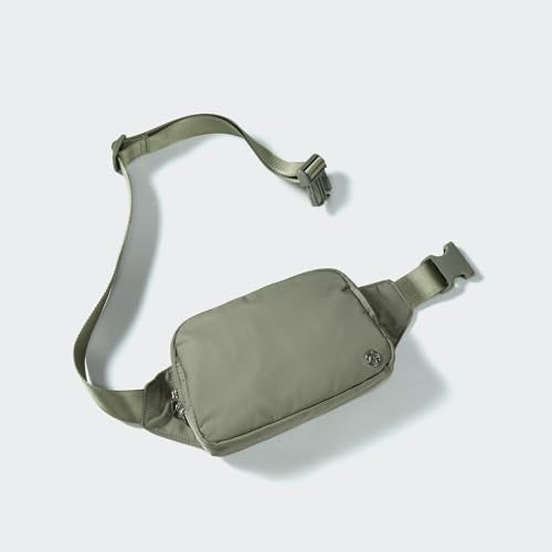 Pander Belt Bag Large 2L, Nylon Fanny Pack Purse for Women and Men with Adjustable Strap - color: Grey Sage