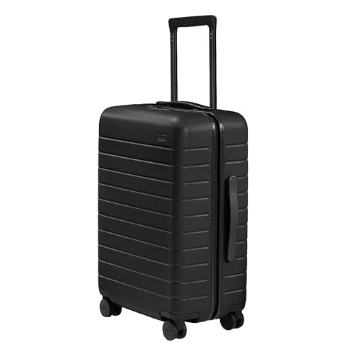 Away Bigger Carry-On Luggage, 23-Inch Lightweight Hardside Spinner Suitcase - color: Jet Black