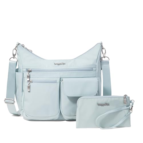 Baggallini Modern Everywhere Crossbody Bag for Women 11x9x4.5 Rfid Hobo Bag - color: Pool
