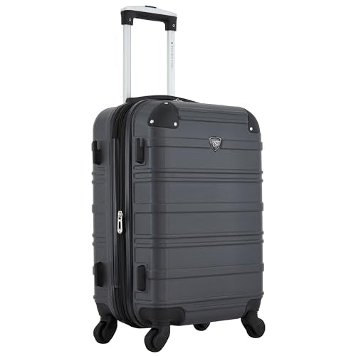 Travelers Club Phoenix Luggage, Blackened Pearl, 22-Inch Carry-On - color: Blackened Pearl, size: 1-Piece (22" Carry-On)
