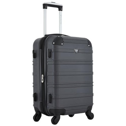 Travelers Club Phoenix Luggage, Blackened Pearl, 22-Inch Carry-On - color: Blackened Pearl, size: 1-Piece (22" Carry-On)