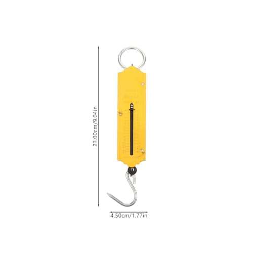 Spring Fish Scale, Portable Fishing Scale with Hook Large Handle Hanging Luggage Handheld Aluminum Tube Weigher