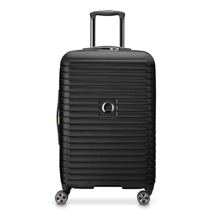 DELSEY PARIS Cruise 3.0, 24 Inch Checked-Medium Luggage, Black - color: Black, size: Checked-Medium 24 Inch