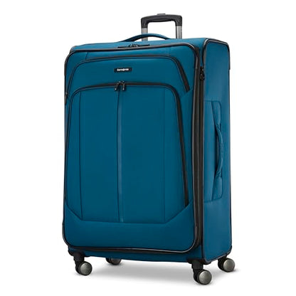 Samsonite Ascella 4 Large Checked Suitcase - Cerulean Blue - color: Cerulean Blue