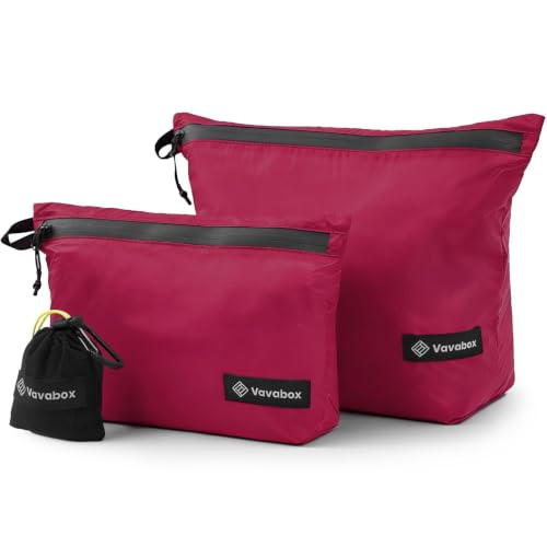 Vavabox Lightweight Travel Toiletry Bag for Women, Travel Pouch Men - color: Rose Pink