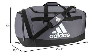 adidas Unisex Defender 4.0 Gym Duffel Bag for Men and Women - color: Team Onix Grey, style: Large 110l
