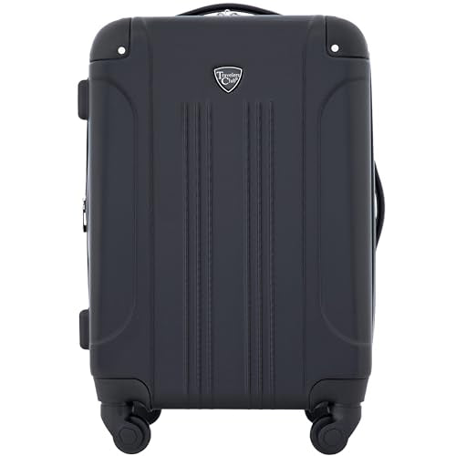 Travelers Club Chicago Hardside Expandable Spinner Luggage, Black, 22" Carry-On - color: Black, size: 1-Piece (22" Carry-On)
