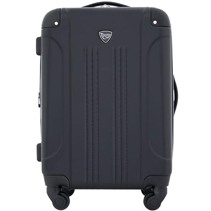 Travelers Club Chicago Hardside Expandable Spinner Luggage, Black, 22" Carry-On - color: Black, size: 1-Piece (22" Carry-On)
