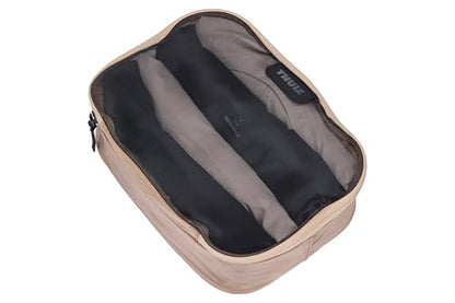 Thule Packing Cube, Size Small, Transparent Fabric, Organize Essentials, Easy to Pack, YKK Zippers - color: GENTLE BEIGE, size: Small, style: Single