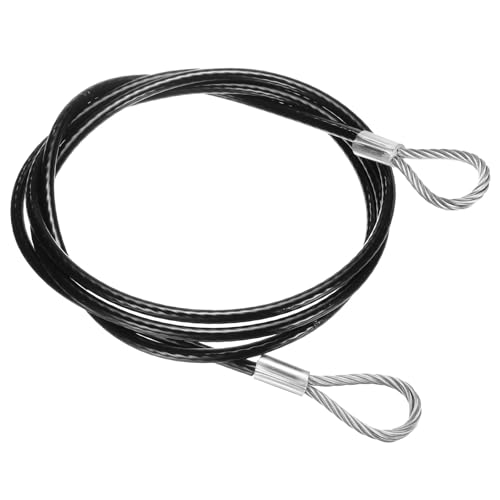 PATIKIL 79" Safety Cable Lock Security Wire Ropes 0.26" Dia Black - size: 79 Inch-Black