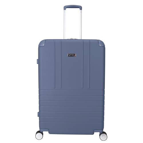 Jessica Simpson Countryside 2-Piece Set (21" & 30") Expandable 8-Wheel Spinner Large Checked Luggage Suitcase, Oceanview - color: Oceanview, size: 2-Piece Set