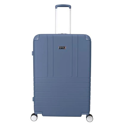 Jessica Simpson Countryside 2-Piece Set (21" & 30") Expandable 8-Wheel Spinner Large Checked Luggage Suitcase, Oceanview - color: Oceanview, size: 2-Piece Set