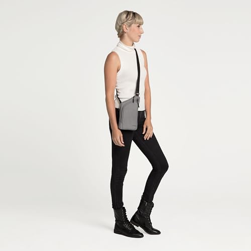 Travelon: World Travel Essentials Slim Crossbody Bag - color: Gray Heather