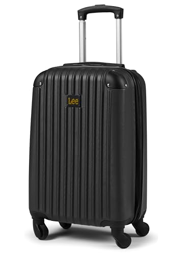 Lee Carry On Luggage with Wheels, 21" TSA Approved Hard Shell Suitcase - color: Black