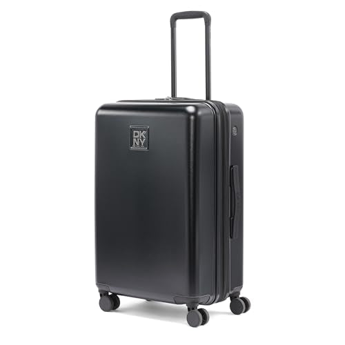 DKNY On the Go 25" Hardshell Lightweight Expandable Checked Luggage with Spinner Wheels,Black - color: Black, size: 25" Checked Luggage