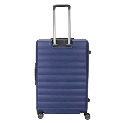 TRIPS EON 28-Inch Lightweight Durable Hardside 8-Wheel Spinner Checked Suitcase Size Luggage, Blue Ribbon - color: Blue Ribbon, size: LARGE CHECKED