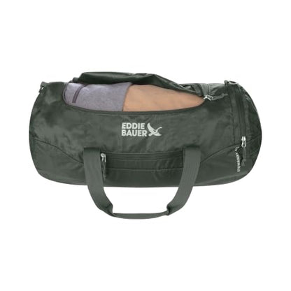 Eddie Bauer Stowaway Packable Duffel Bag, 45L, Dark Forest - color: Dark Forest