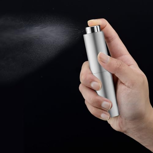 Tekson 10ml Travel Perfume Atomizer, Cologne Spray Bottle, Coffee Sprayer - color: sliver
