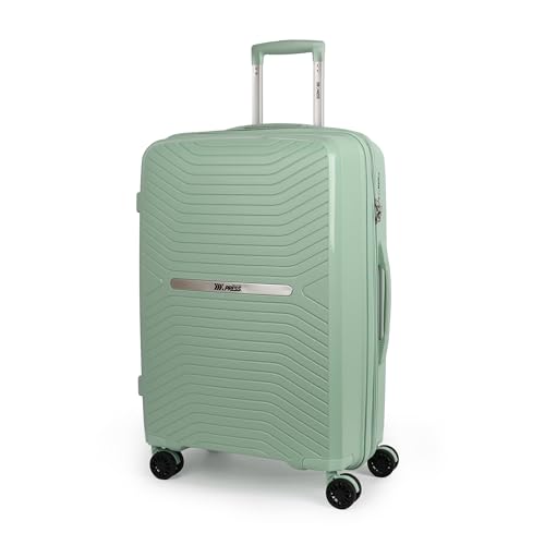 25" Checked Luggage Hardside Suitcase Expandable 20% - color: Green, size: Checked-Medium 25-Inch