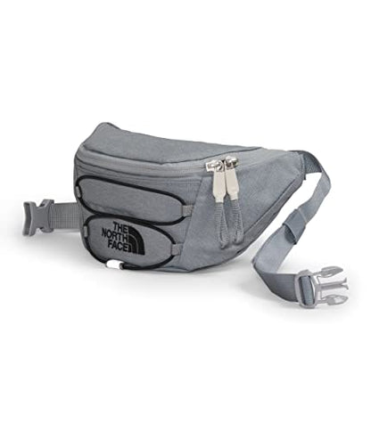 THE NORTH FACE Jester Lumbar Pack | Fanny Pack With Water Repellent Finish, 2.2 Liters, Crossbody Adjustable Strap - color: Mid Grey Dark Heather/TNF Black, size: One Size
