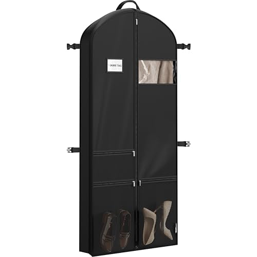 Simple Houseware 65" Travel Garment Bag with Pockets, Heavy Duty Suit Bag - size: 65-Inch Long w/ Pocket, Single