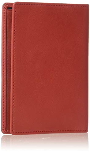 Royce Leather Rfid 차단 여권 여행 문서 정리함, 천연 가죽 포장 정리함, 레드 2, 단일 사이즈, Rfid 차단 여권 여행 서류 정리함, 천연 가죽 - color: 레드 2
