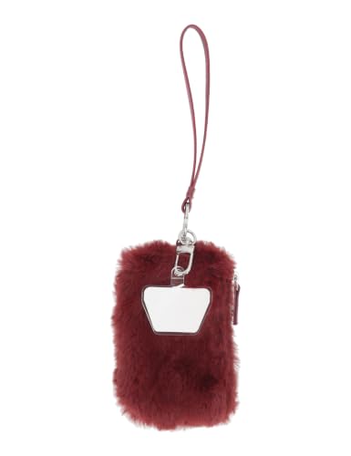 Mundi Connect & Go Womens Phone Wrist Strap with Removable Wallet Pouch, Universal Cell Lanyard Wristlet, RFID Card Holder - color: Wine