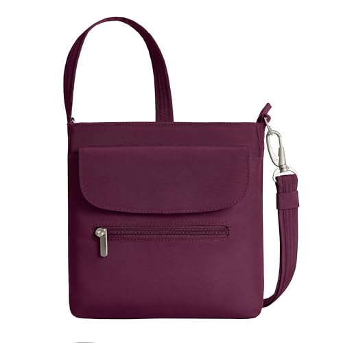 Travelon Anti-Theft Classic Mini Shoulder Bag - color: Burgundy