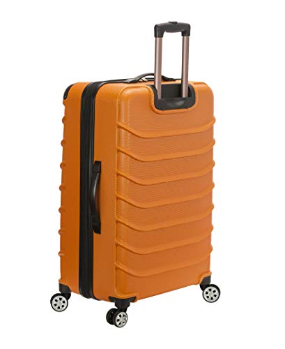 Rockland Speciale Hardside 2 Piece Expandable Spinner Luggage Set, (20"/28"), Orange - color: Orange