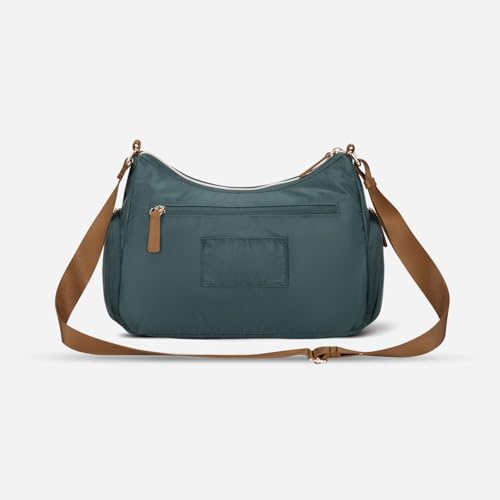 Nordace Siena Hobo Crossbody Bag - Secure RFID Blocking Pocket and Hidden Compartments for Travel Shoulder Bag - color: Teal