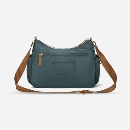 Nordace Siena Hobo Crossbody Bag - Secure RFID Blocking Pocket and Hidden Compartments for Travel Shoulder Bag - color: Teal