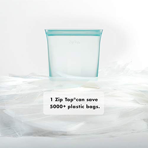 Zip Top Reusable Food Storage Bags | Medium Cup [Lavender] | Silicone Meal Prep Container | Microwave, Dishwasher and Freezer Safe | Made in the USA - color: Lavender, size: Medium Cup