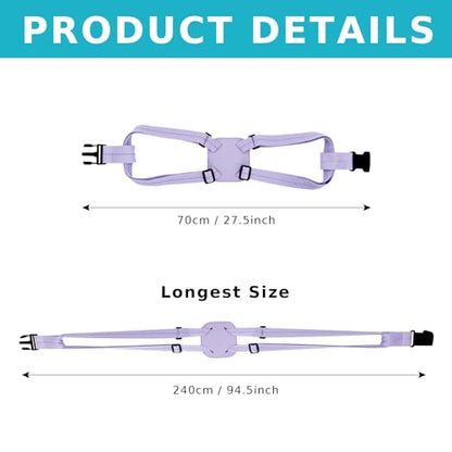 Travelkin Luggage Straps Bag Bungee for Suitcase Add a Bag TSA Approved - color: Lilac