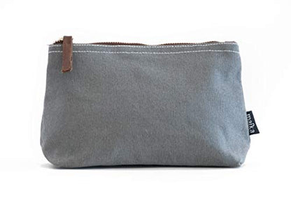 MAIKA Recycled Canvas Travel Pouch - color: Waxed Ash, size: Medium
